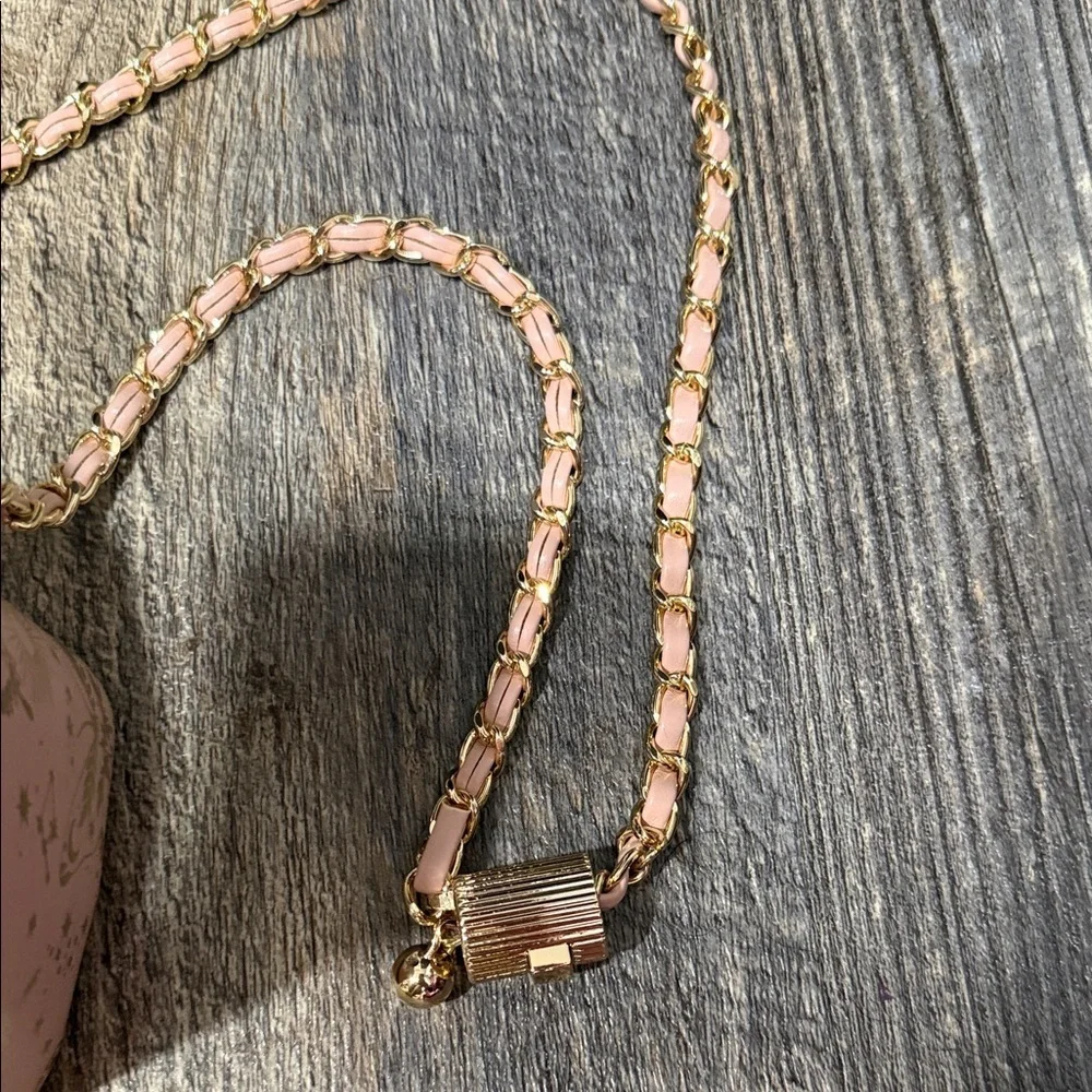 ALDO Pink and Gold Butterfly Crossbody Bag